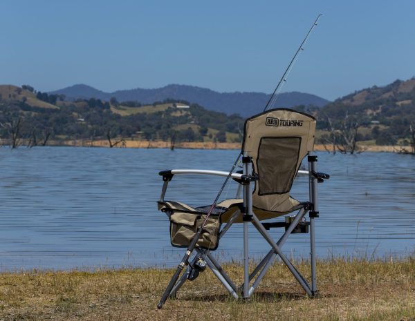 ARB* CAMPING CHAIR WITH CARRY BAG,BLACK AND BEIGE - Imagen 2