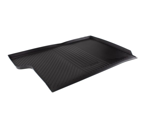TRANSIT TOURNEO CUSTOM REAR RUBBER BOOT LINER, BLACK WITH LOGO, FOR LONG WHEEL BASE VERSION, 2018 - ONWARDS - Imagen 2