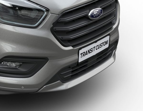 TRANSIT/TOURNEO CUSTOM FRONT SPOILER KIT,PAINTED IN SILVER